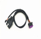 OBDII 16P J1962公对称Molex 3.0 2 * 3P公头+ OBD母Y型电缆车用检查电缆