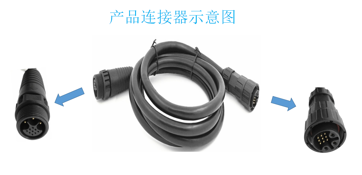 12内丝M19金属防水电缆。空域连接器LED照明连接器。