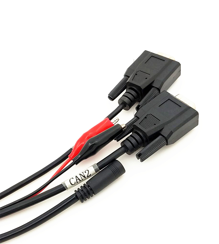 OBDII 16P J1962 FTO D-USB 9P M车用检测电缆